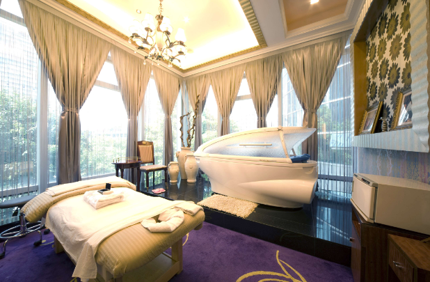 风格各异的美容院吊顶实景图，装修设计有技巧